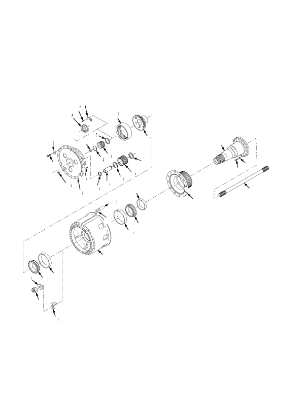 HUB AND SHAFT ASSEMBLY