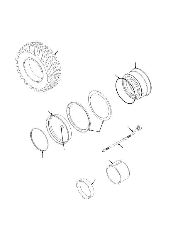 DRIVE TIRES AND WHEELS