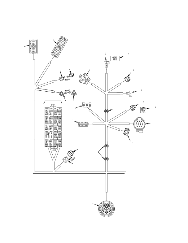 WIRE HARNESS CAB SIDE CONSOLE (→ PENDING PER ECN 68600-51)