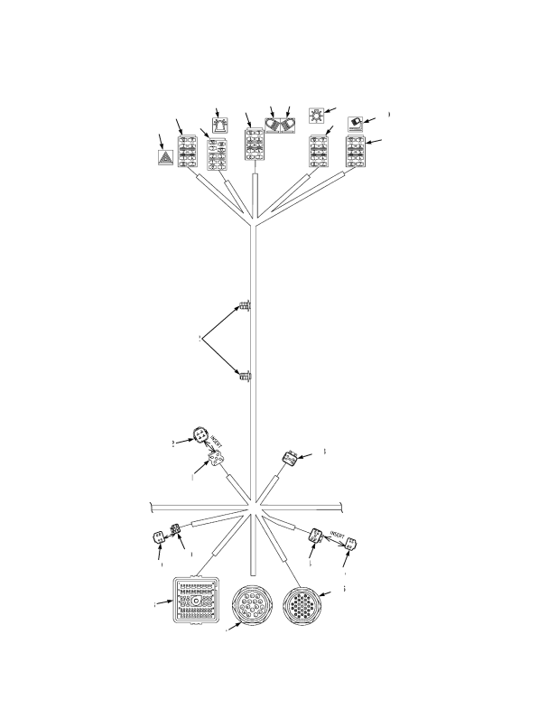 WIRE HARNESS CAB SIDE CONSOLE (→ PENDING PER ECN 68600-51)