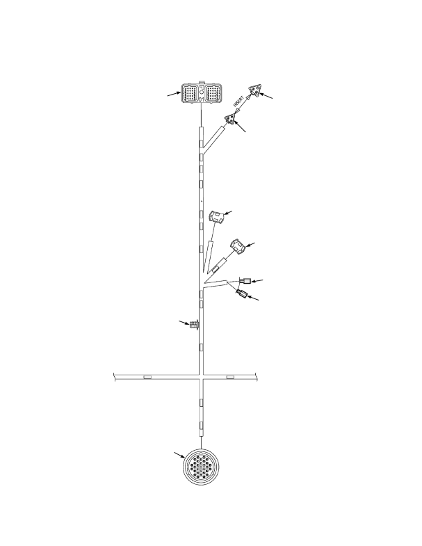 WIRE HARNESS CAB SIDE CONSOLE (→ PENDING PER ECN 68600-51)