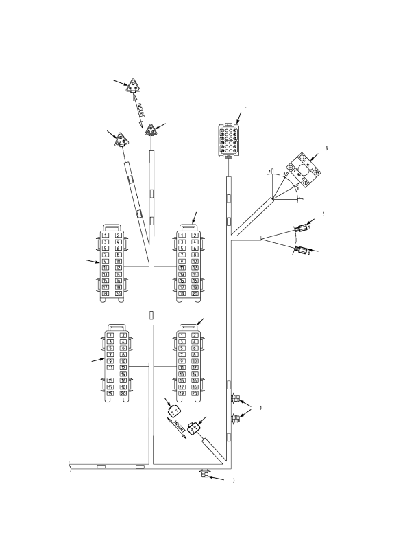 WIRE HARNESS CAB SIDE CONSOLE (→ PENDING PER ECN 68600-51)