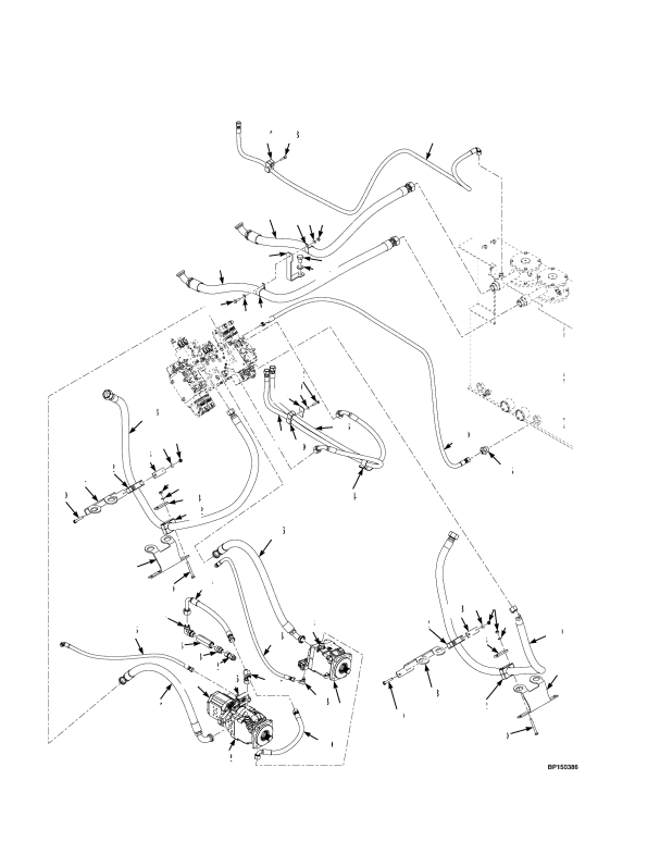 HYDRAULIC SUPPLY AND RETURN