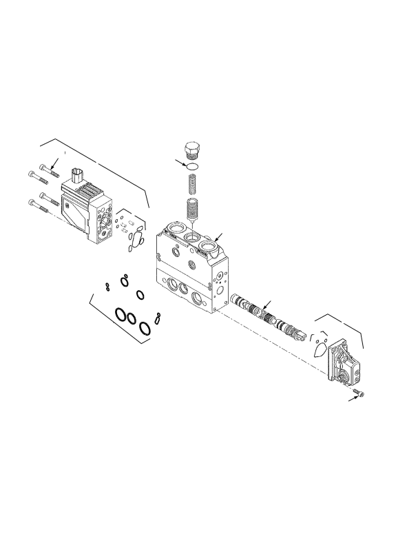 HYDRAULIC CONTROL VALVE AUXILIARY SECTION ASSEMBLY