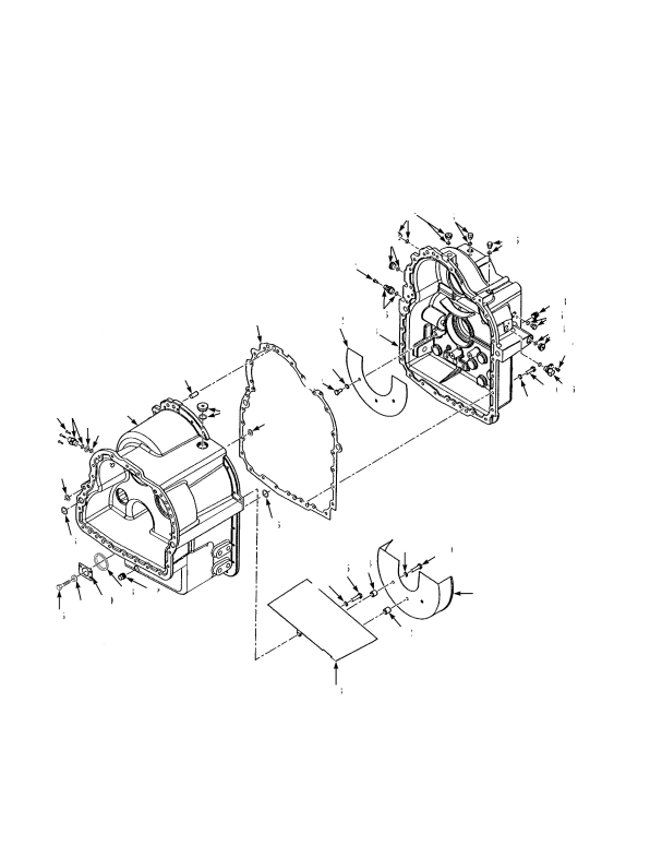 TRANSMISSION CASE AND REAR COVER