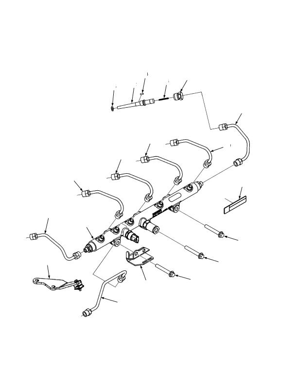 EUROPE FUEL INJECTOR PLUMBING TIER III ENGINE