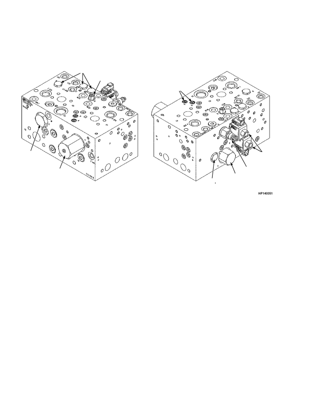 EUROPE HYDRAULIC CONTROL VALVE HIC MID-INLET BLOCK ASSEMBLY