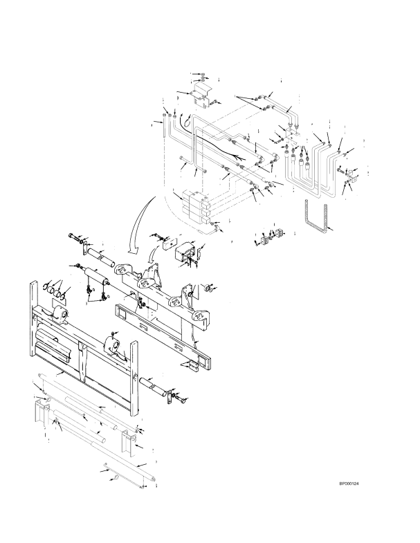 SIDE-SHIFT CARRIAGE SIMULTANEOUS FORK POSITIONER -> TWO STAGE LIMITED FREE-LIFT