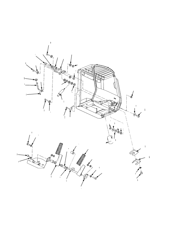 BRAKE AND INCHING PEDAL LINKAGE