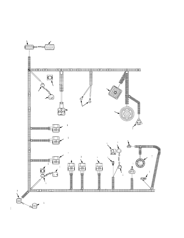 WIRE HARNESS CHASSIS DIESEL -> SHEET 1 0F 2