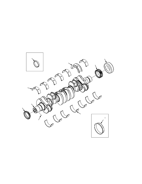 CRANKSHAFT AND BEARINGS (S/N G019E02153F -> (WET BRAKES)) (S/N G019E02272F -> (DRY BRAKES))