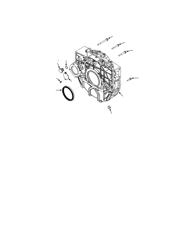 FLYWHEEL HOUSING(-> S/N G019E02152F (WET BRAKES)) (-> S/N G019E02271F (DRY BRAKES))