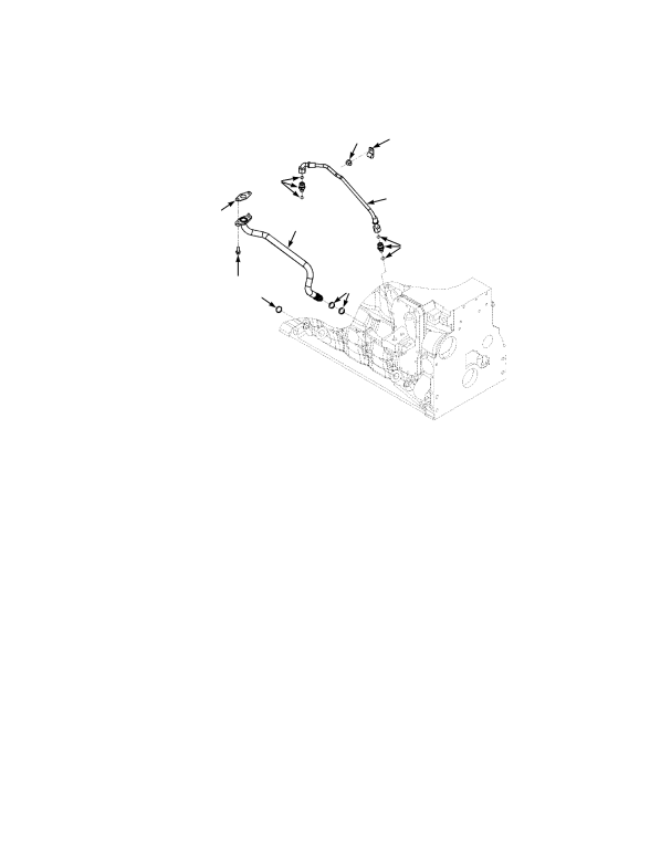 TURBOCHARGER PLUMBING (=> S/N G019E02271F (DRY BRAKES)) (-> S/N G019E02152F (WET BRAKES))