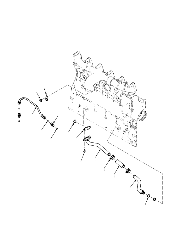 TURBOCHARGER PLUMBING (S/N G019E02272F -> (DRY BRAKES)) (S/N G019E02153F -> (WET BRAKES))