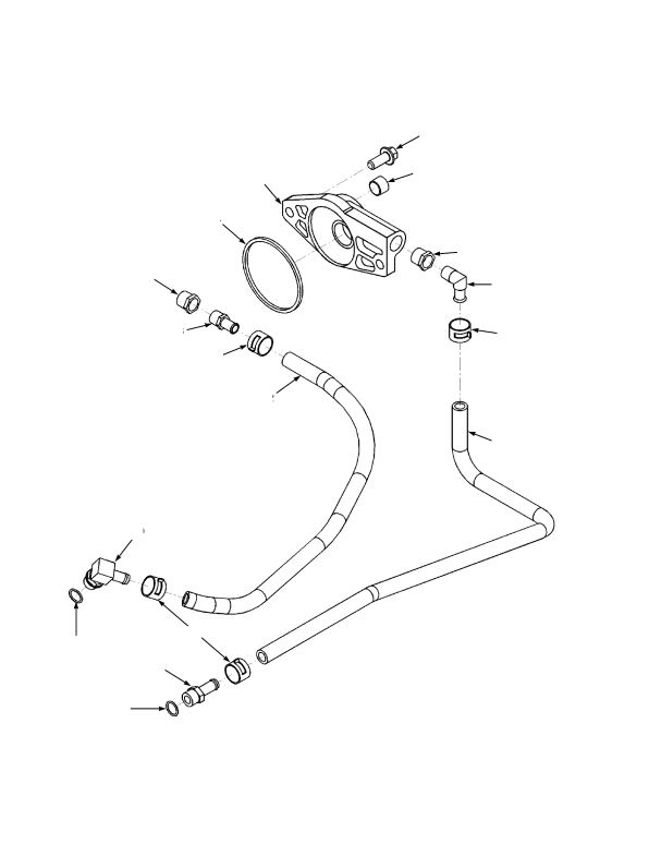 AIR COMPRESSOR COOLANT PLUMBING