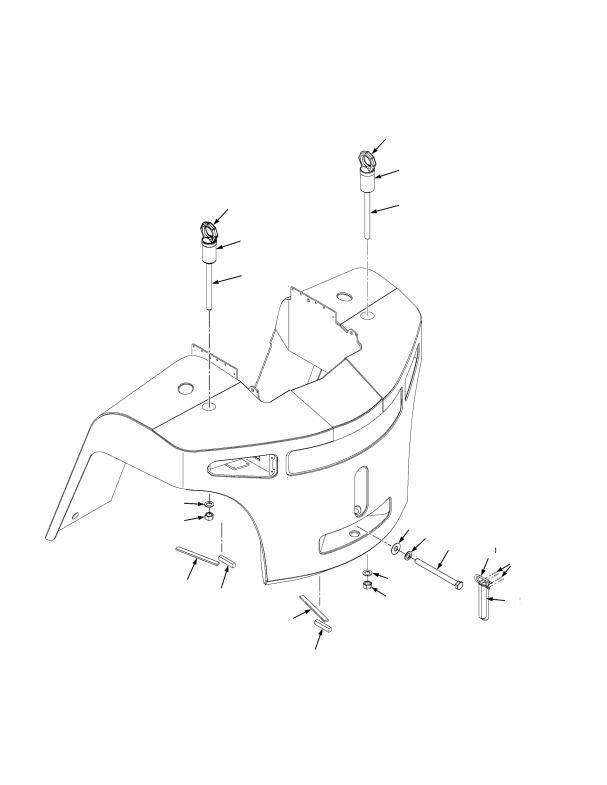 COUNTERWEIGHT AND OPTIONAL LIFTING EYES
