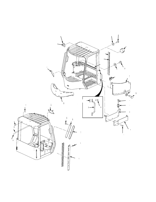 CAB ATTACHING PARTS