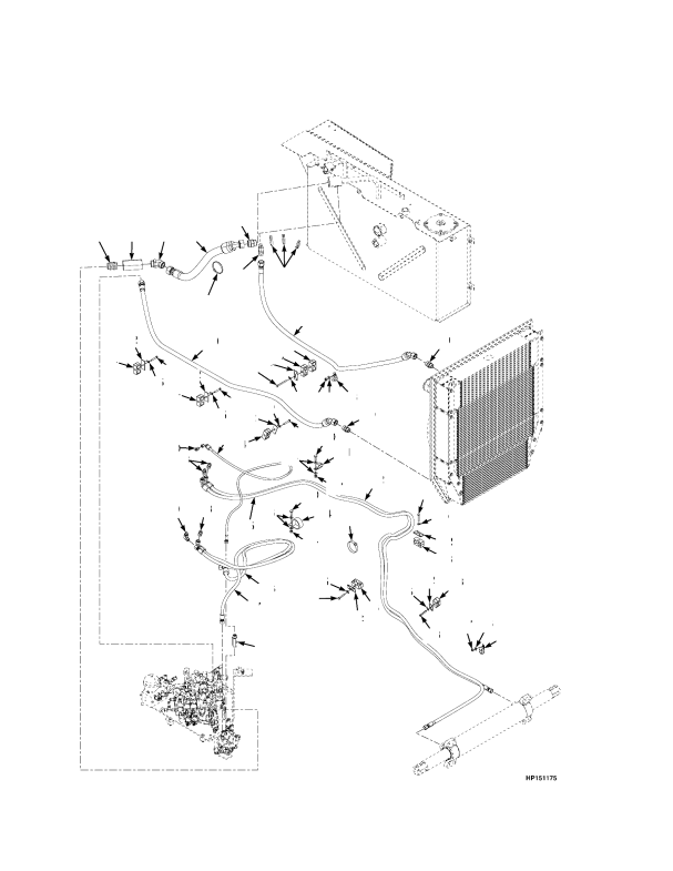 HYDRAULIC SUPPLY AND RETURN