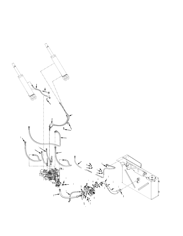 HYDRAULIC SUPPLY AND RETURN