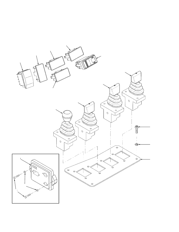 HYDRAULIC CONTROLS LEVERS