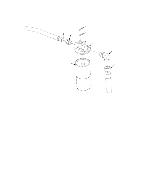 HYDRAULIC FILTER AND ATTACHING BRAKE HOSES