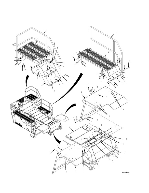 FLOORPLATES STEPS AND RAILS