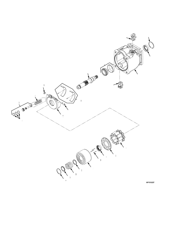 HYDRAULIC PUMP ASSEMBLY VARIABLE