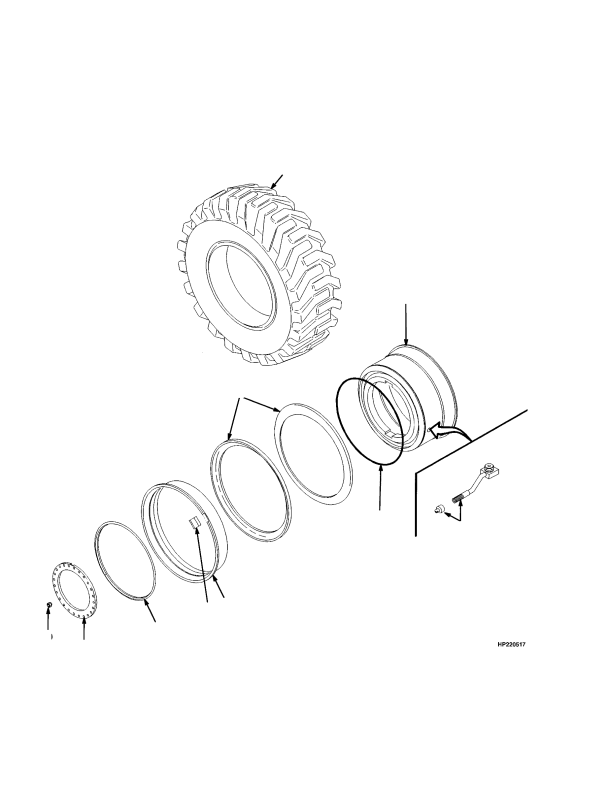 STEER TIRES AND WHEELS