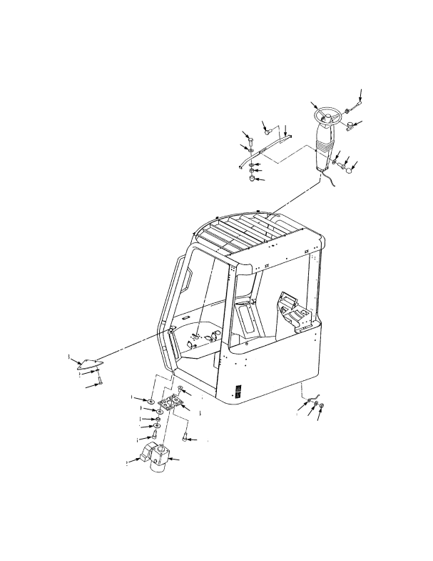 STEERING COLUMN AND ATTACHING PARTS