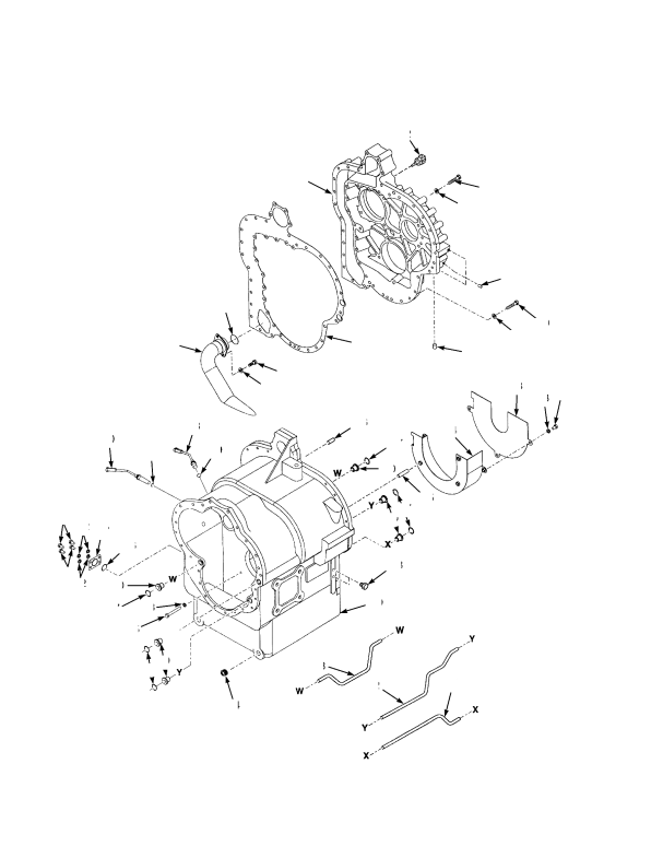 TRANSMISSION CASE AND REAR COVER