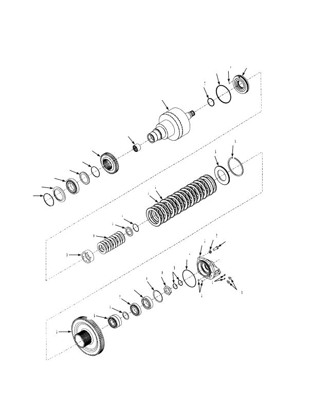 TRANSMISSION FIRST SPEED CLUTCH SHAFT