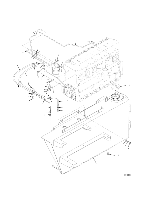 FUEL SYSTEM PERKINS -> TIER I ENGINE (-> S/N E019E01964A)