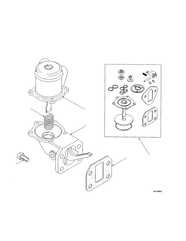 LIFT PUMP TIER I ENGINE (-> S/N E019E01964A)