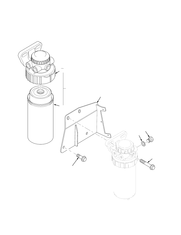 FUEL FILTER ASSEMBLY TIER II ENGINE