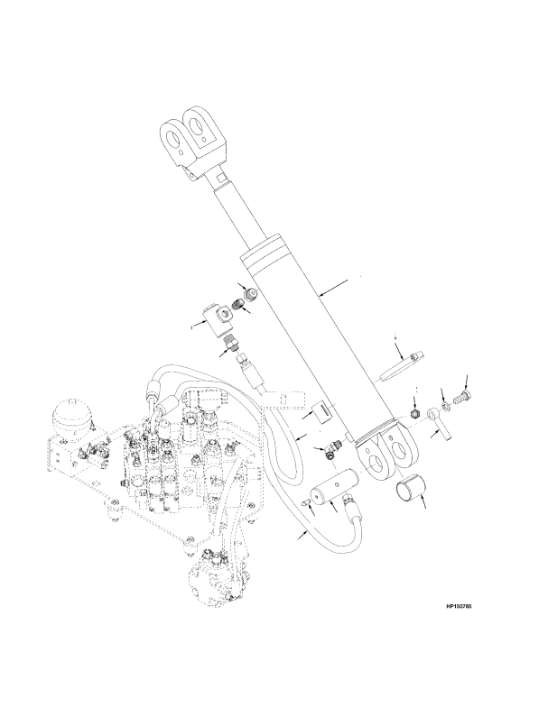 TILT CYLINDER AND ATTACHING PARTS