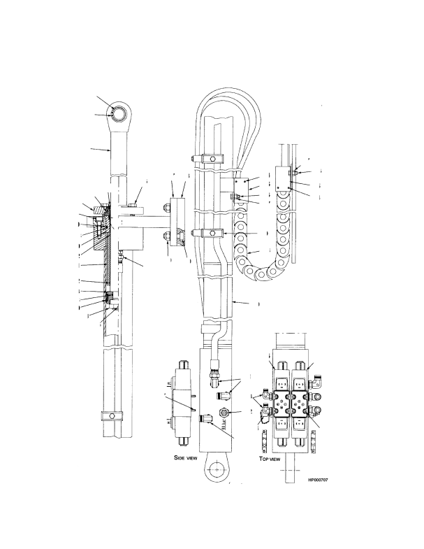 EXTENSION CYLINDER AND ATTACHING PARTS