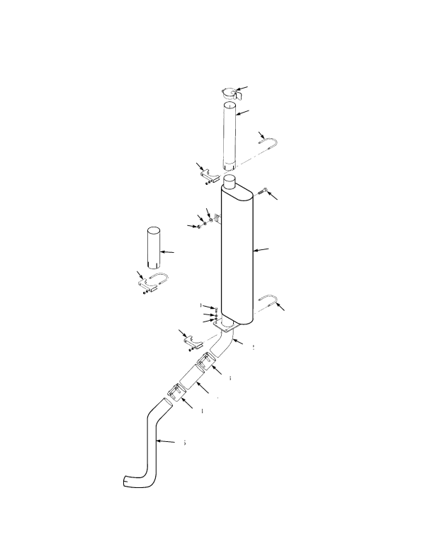 EXHAUST CUMMINS DIESEL (-> S/N F019E01792C)
