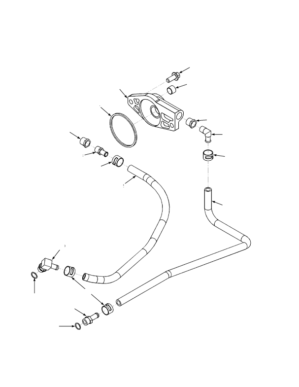 AIR COMPRESSOR COOLANT PLUMBING DRY BRAKE -> CUMMINS LPG