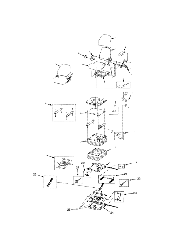 SEAT ASSEMBLY MECHANICAL SUSPENSION 
