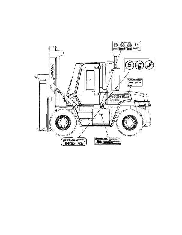 LABELS GENERAL TRUCK AND LPG FUEL